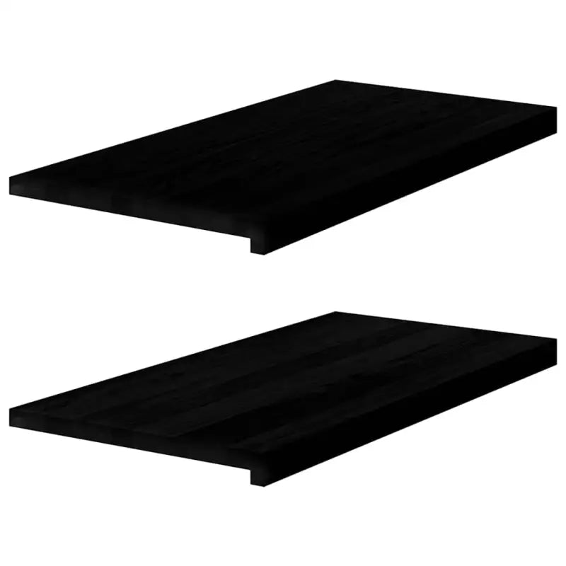 Houten vensterbanken van massief eikenhout voor een natuurlijke uitstraling - Donkerbruin / 80 x 40 x 2 cm / 1