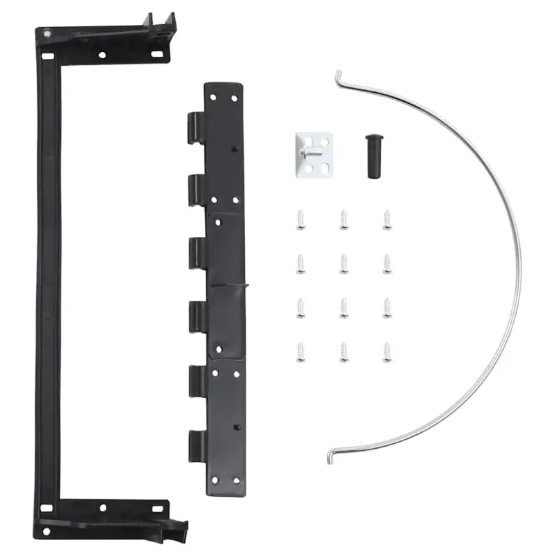 Inbouw prullenbak roestvrij staal levering bevat 12 L voor keukenafval - Zwart en zilver / 27 x 31 cm / 1