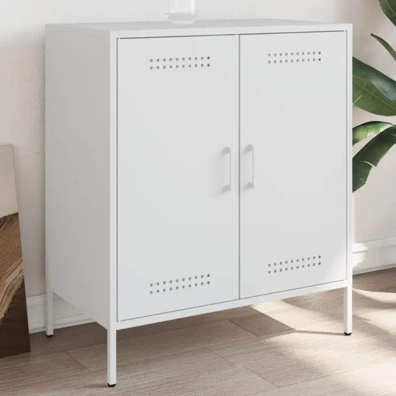 Industriële dressoir met stevig staal voor woon en slaapkamer - Wit / 1 - Dressoirs & buffetkasten