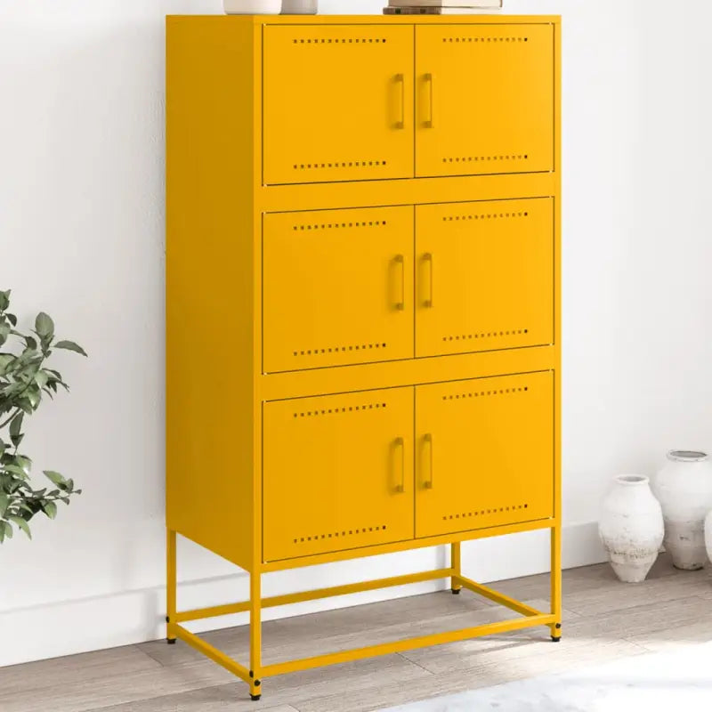Industriële Dressoir van Staal voor Woon- of Slaapkamer - Geel / 1 - Dressoirs & buffetkasten