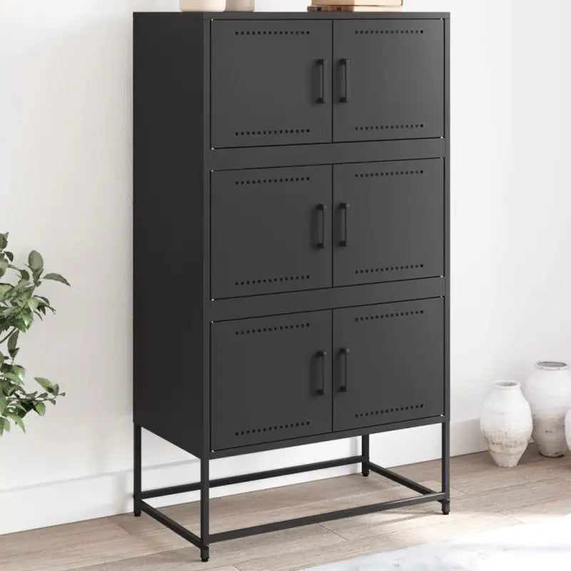 Industriële Dressoir van Staal voor Woon- of Slaapkamer - Zwart / 1 - Dressoirs & buffetkasten