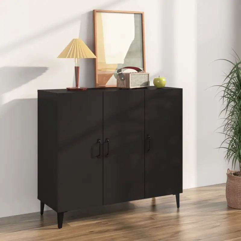 Industriële stijl dressoir van bewerkt hout met hoge kwaliteit - Zwart / 1 - Dressoirs & buffetkasten