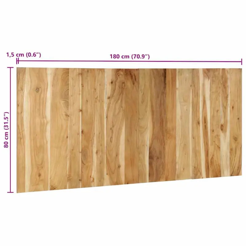 Industriële stijl hoofdborden en voetborden in massief acaciahout - Hoofdborden en voetborden