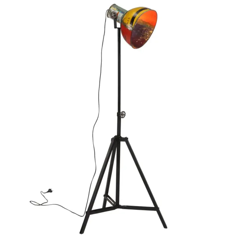 Industriële vloerlamp met verweerd blauw E27 fitting - Multikleur / 1 - Lampen