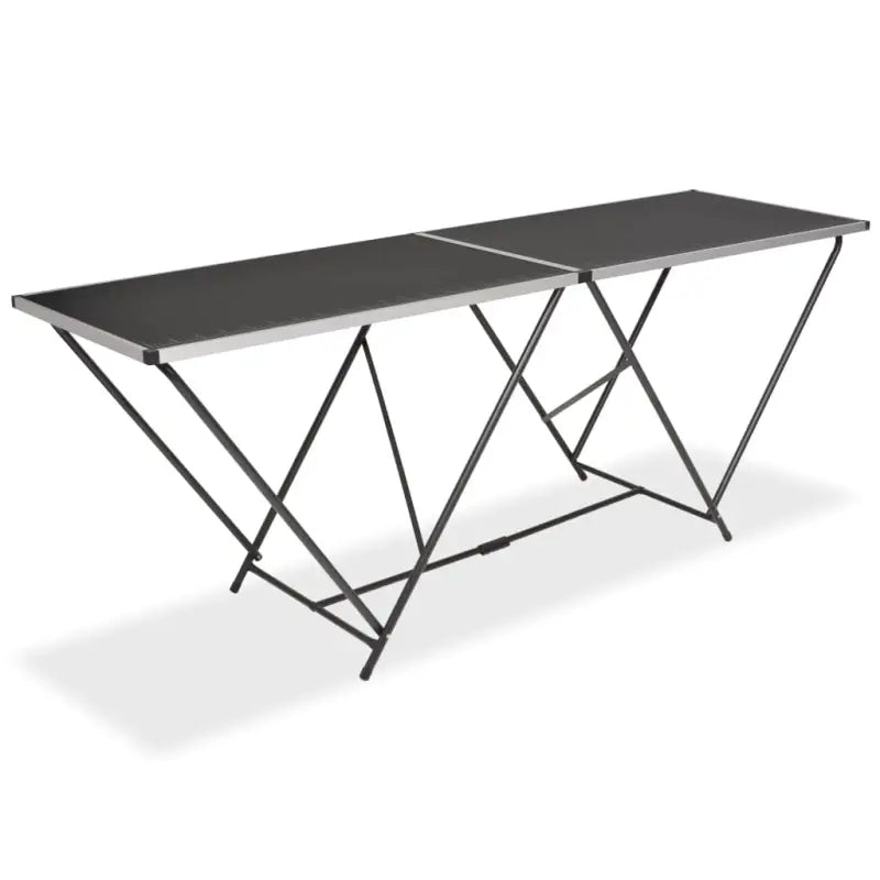 Inklapbare MDF tafel met stalen buispoten voor behang en knutselprojecten - 1 / 200 cm - Klaptafels