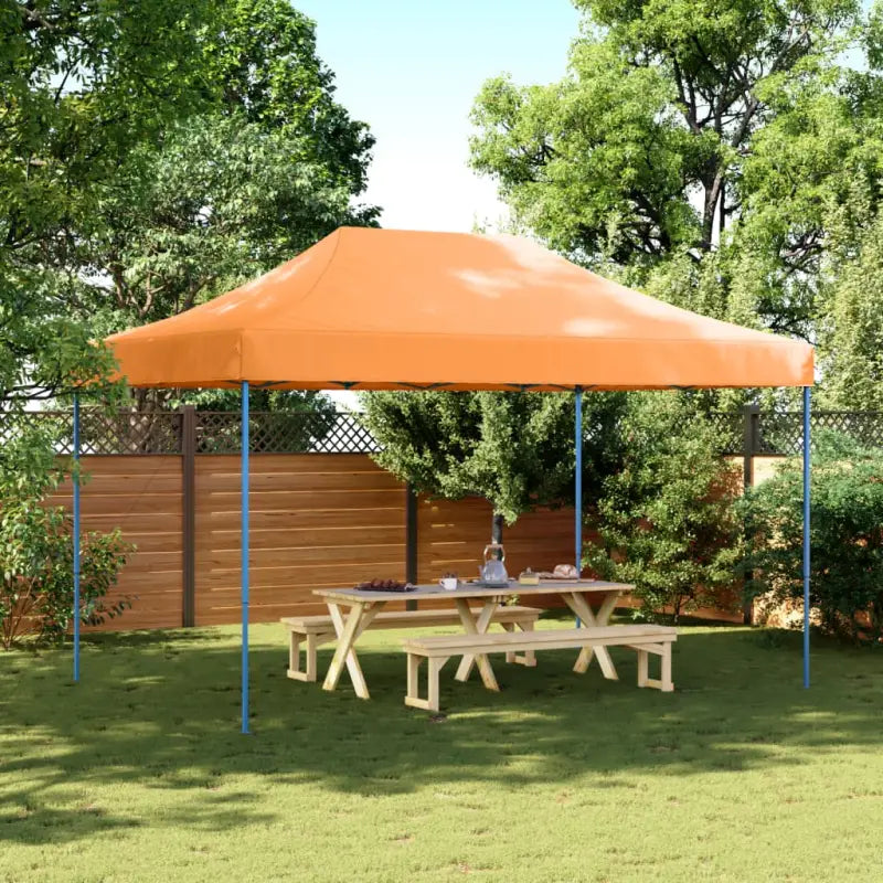 Inklapbare partytent met gepoedercoat staal voor buitenactiviteiten - Oranje / 1 / Zonder zijwand - Partytenten &