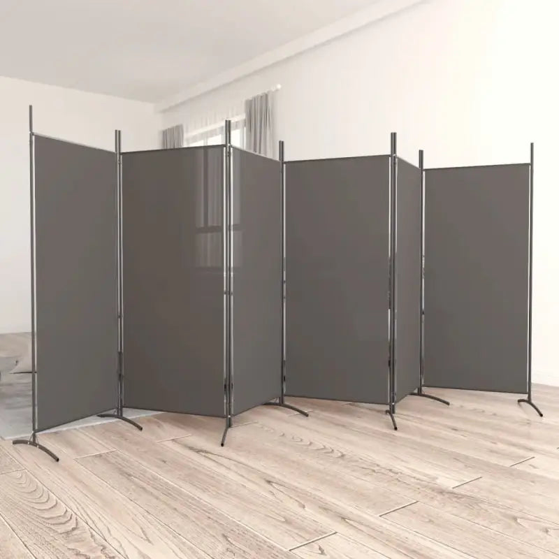Kamerscherm voor het verdelen van een kamer en privacy - Antraciet / 520 x 180 cm - Kamerschermen