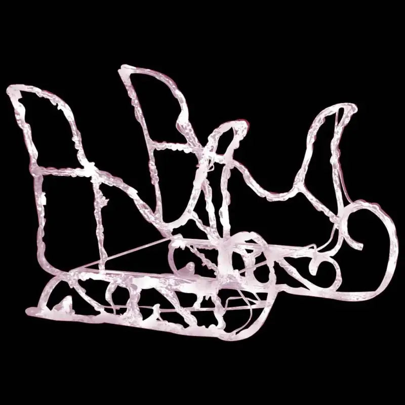 Kerstverlichting met twee rendieren en slee voor warme feestverlichting - Kerstverlichting