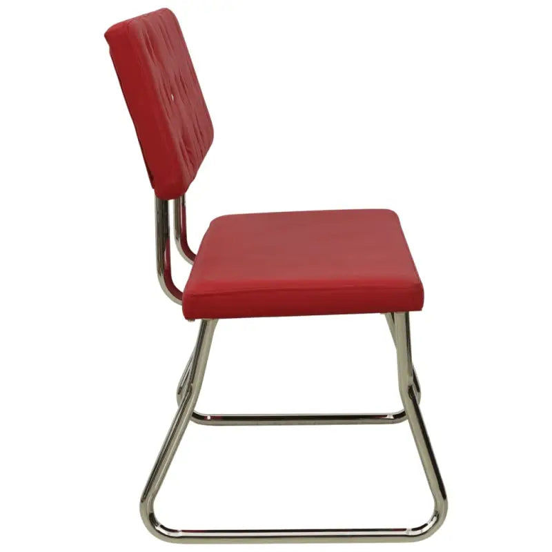 Keuken- en eettafelbank met kristal en kunstleer for een stijlvol interieur - Wijnrood - Keuken- & eettafelbanken