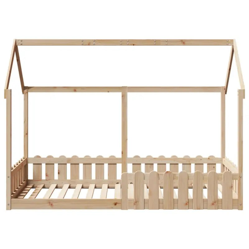 Kinderbed met open dakstructuur van massief grenenhout - Bedden & bedframes