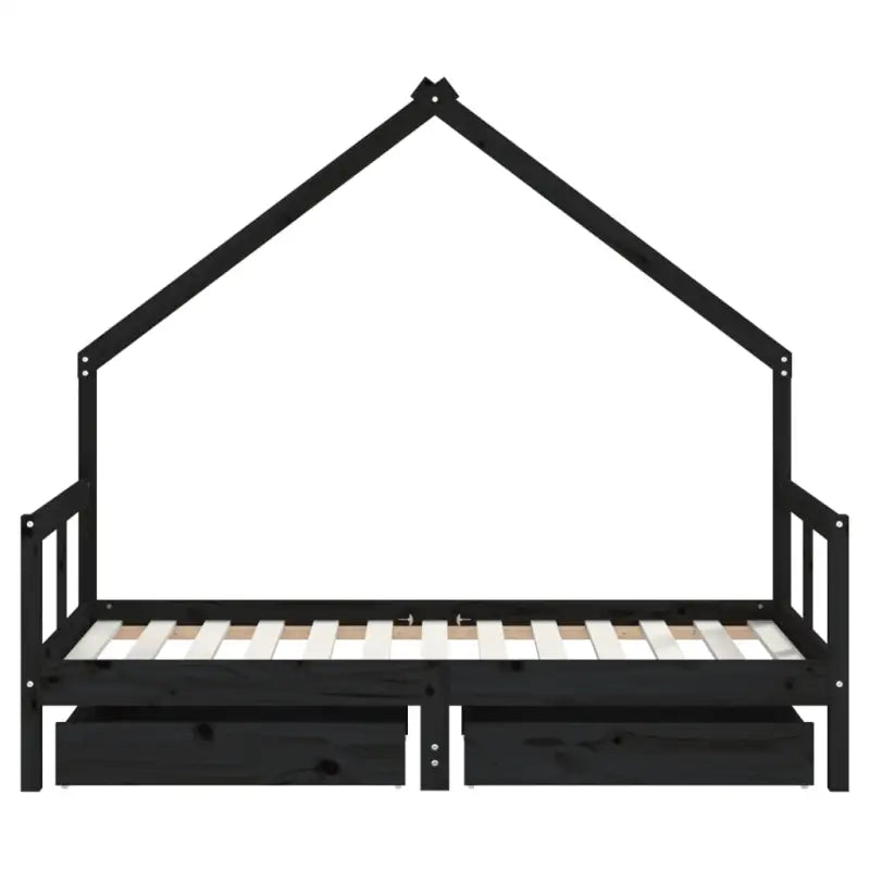 Kinderbed van massief grenenhout voor een vrolijke slaapkamer - Peuter- & kinderbedden