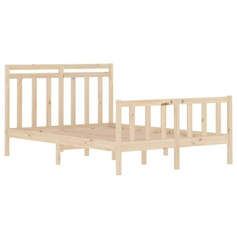 Klassiek bedframe met massief grenenhout en multiplex lattenbodem - Bedden & bedframes