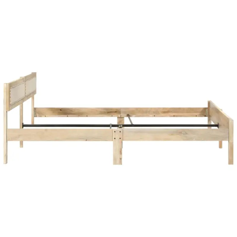Klassiek bedframe van massief mangohout voor een warme slaapkamer uitstraling - 200 x 200 cm - Bedden & bedframes