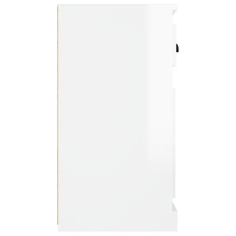 Klassiek dressoir in bewerkt hout met hoogglans wit afwerking - Dressoirs & buffetkasten