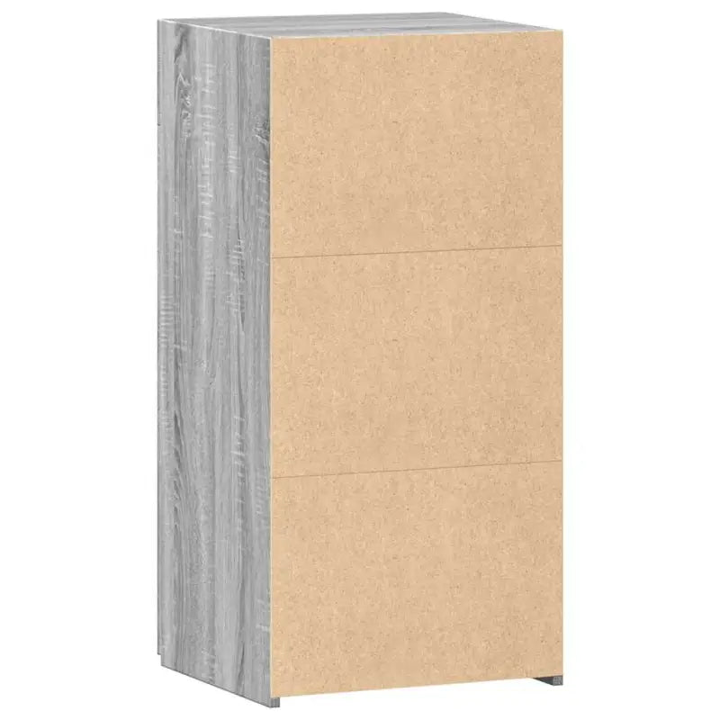 Klassiek dressoir in grijs Sonoma van bewerkt hout - Dressoirs & buffetkasten