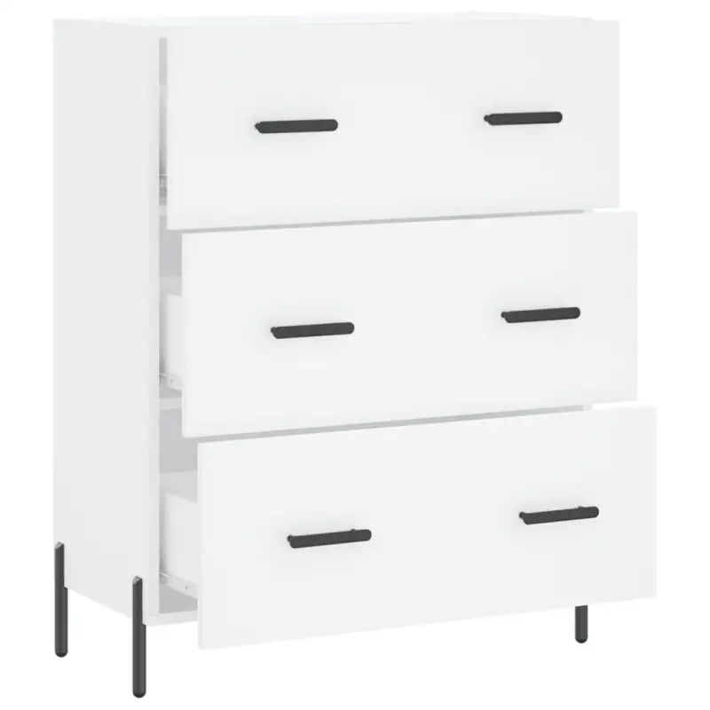 Klassiek dressoir met bewerkt hout en metalen pootjes voor een tijdloze uitstraling - Dressoirs & buffetkasten