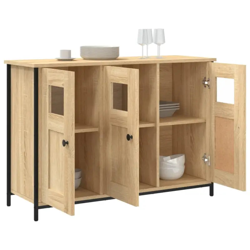 Klassiek dressoir van bewerkt hout met verstelbare poten - Dressoirs & buffetkasten