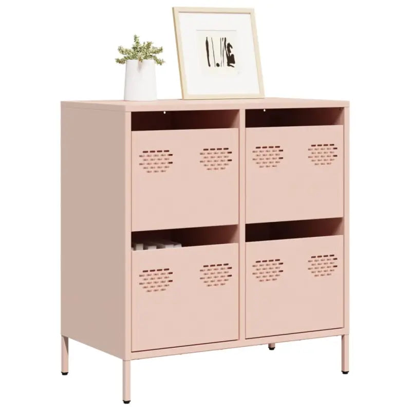 Klassiek dressoir van koudgewalst staal voor huis en kantoor - Roze / 1 / 68 cm - Dressoirs & buffetkasten