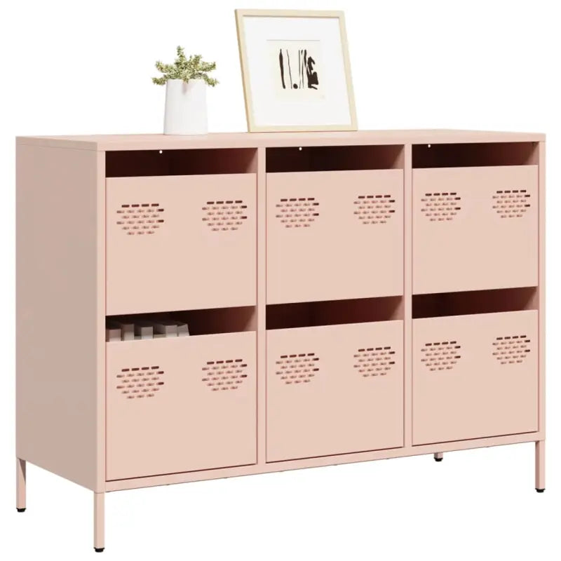 Klassiek dressoir van koudgewalst staal voor huis en kantoor - Roze / 1 / 101.5 cm - Dressoirs & buffetkasten