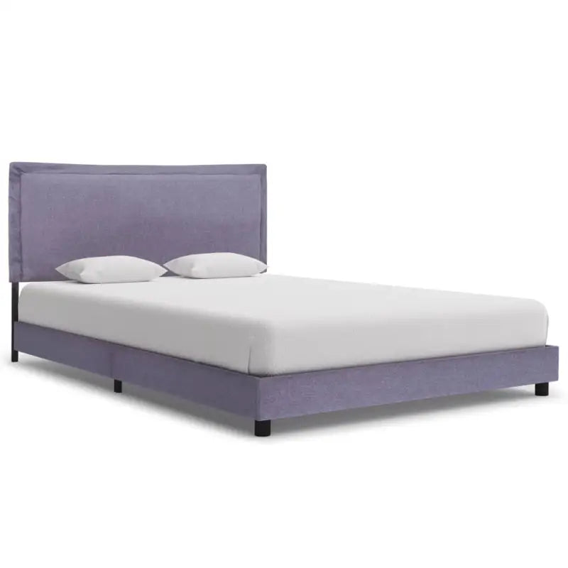 Klassiek gepoedercoat ijzer bedframe met elegante charme - Lichtgrijs / 140 x 200 cm - Bedden & bedframes