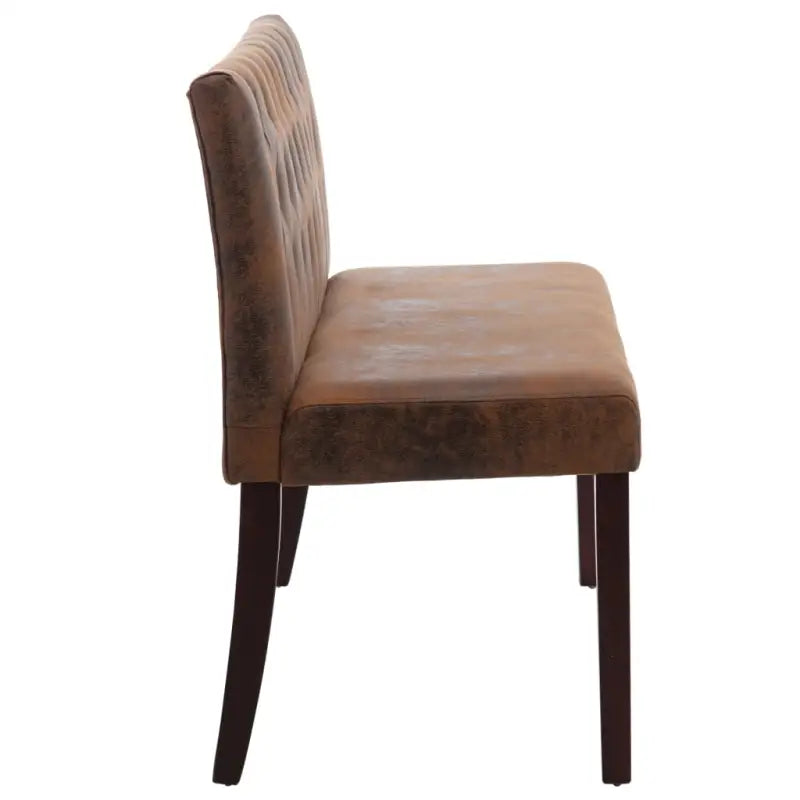 Klassiek Halbankje met Knopenpatroon en Kunstsuède Bekleding - Opberg- & halbankjes