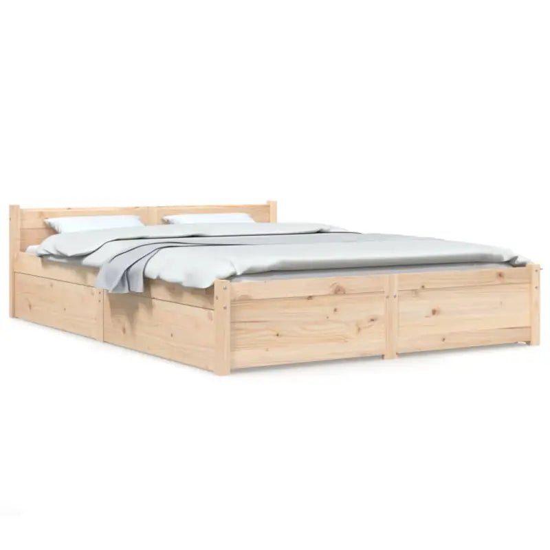 Klassiek houten bed van massief grenenhout met levering bevat - Bedden & bedframes
