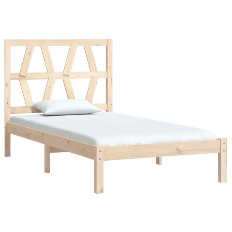 Klassiek houten bedframe van massief grenenhout met levering bevat - Bedden & bedframes