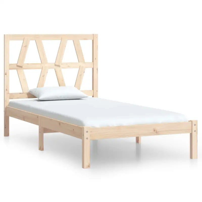 Klassiek houten bedframe van massief grenenhout met levering bevat - Bedden & bedframes