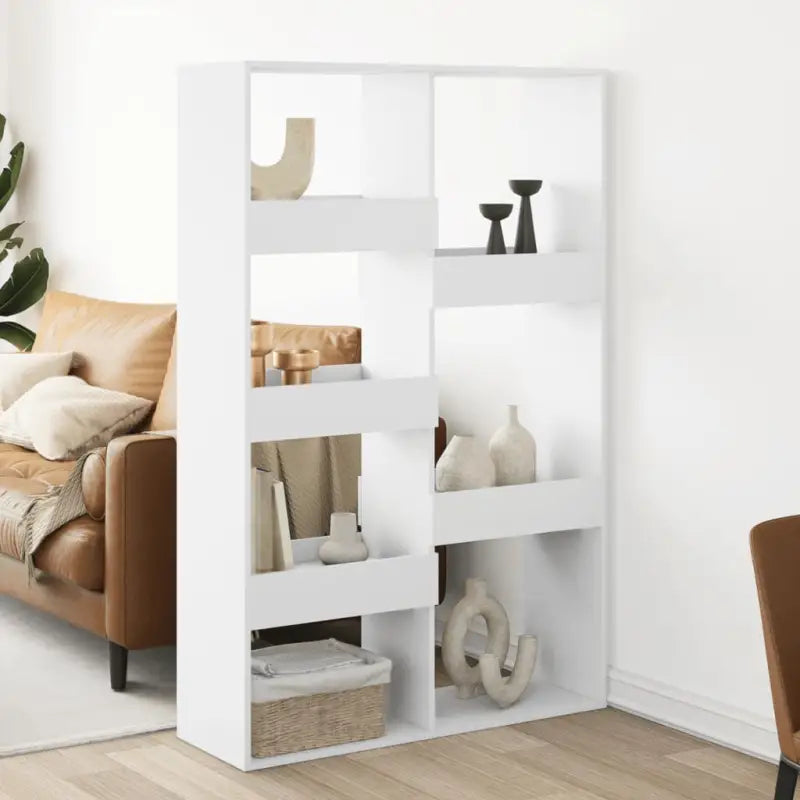 Klassiek kamerscherm van bewerkt hout voor modern interieur - Wit / 1 / 155.5 cm - Boekenkasten