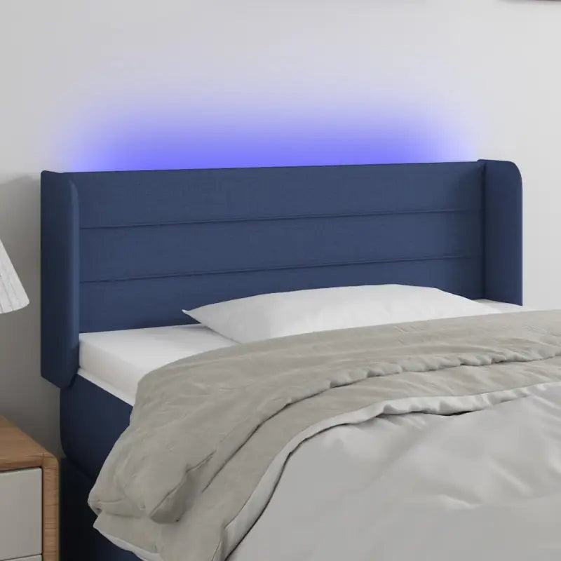 Klassiek LED Hoofdbord 147x16x118 voor een moderne slaapkamer uitstraling - Blauw / 93 x 16 x 78/88 cm / 1