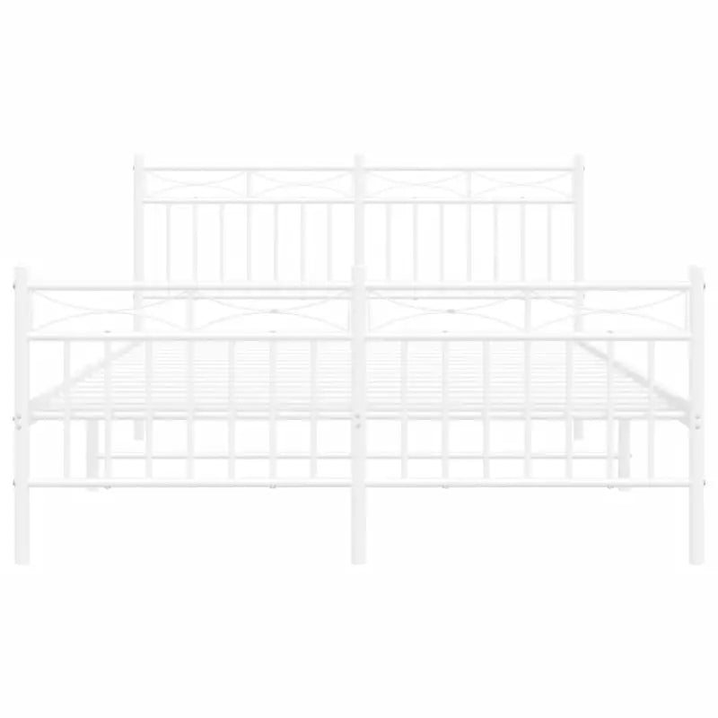Klassiek metalen bedframe met extra opbergruimte en metalen latten - Bedden & bedframes