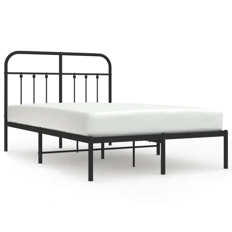 Klassiek metalen bedframe met extra opbergruimte en metalen latten - Bedden & bedframes