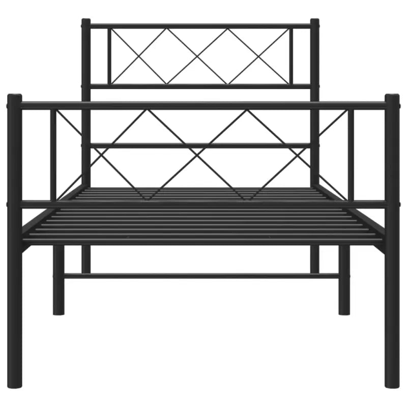 Klassiek metalen bedframe met metalen latten en extra opbergruimte - Bedden & bedframes
