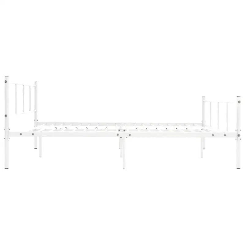 Klassiek metalen bedframe met stevige lattenbodem - Bedden & bedframes