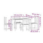Klassieke houten tuinset met massief grenenhout en stevig tafelblad - Tuinsets