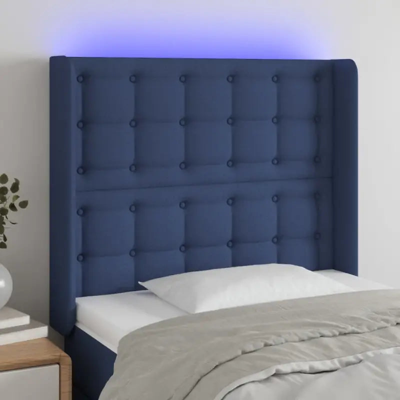 Klassieke LED Hoofdborden en Voetborden voor Moderne Slaapkamers - Blauw / 83 x 16 x 118/128 cm / 1 - Hoofdborden