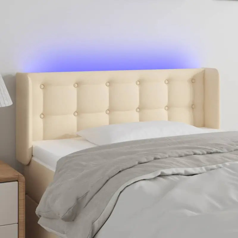 Klassieke LED Hoofdborden en Voetborden voor Moderne Slaapkamers - Crème / 103 x 16 x 78/88 cm / 1 - Hoofdborden