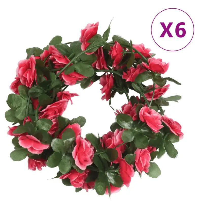 Kransen en Slingers met Bloemen voor een Romantische Kerstsfeer - Rozen - Kransen en slingers
