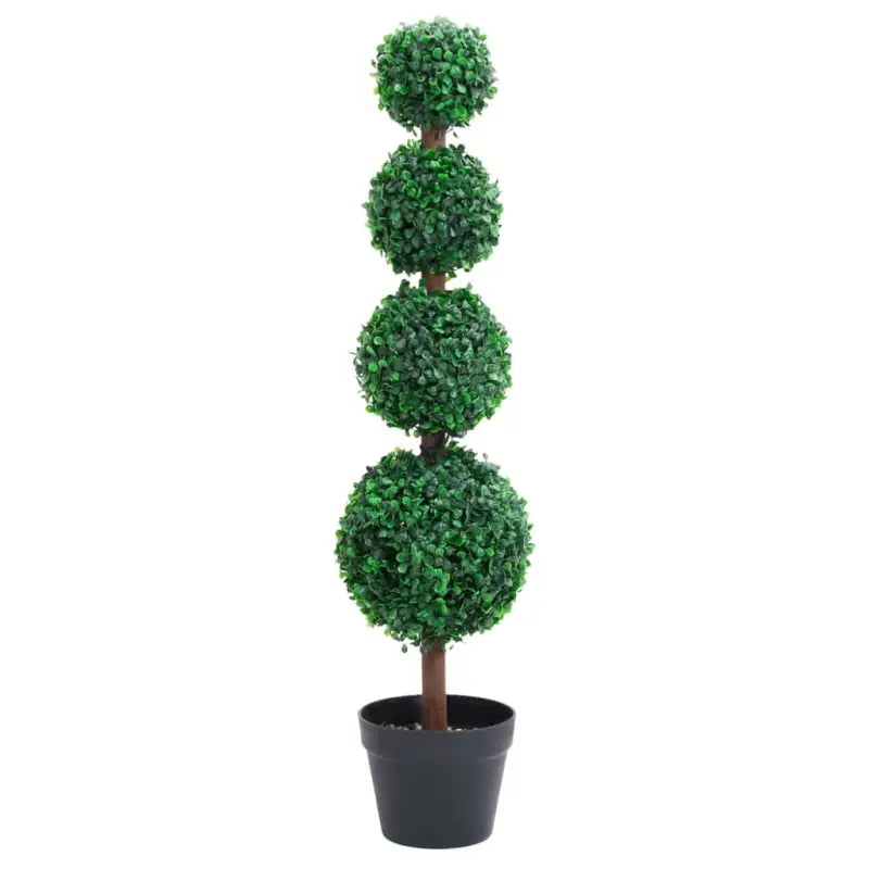 Kunstbuxus met driedubbele bolvorm voor binnen en buiten gebruik - 17.5 x 90 cm / 1 - Kunstplanten