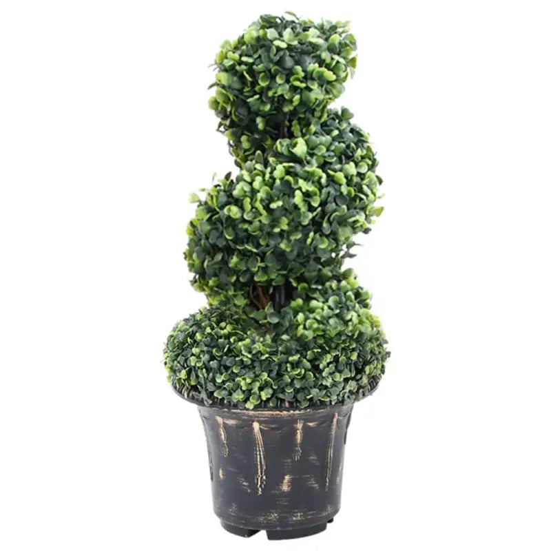 Kunstbuxus Spiraalplant voor binnen en buiten - 20 x 59 cm / 1 - Kunstplanten