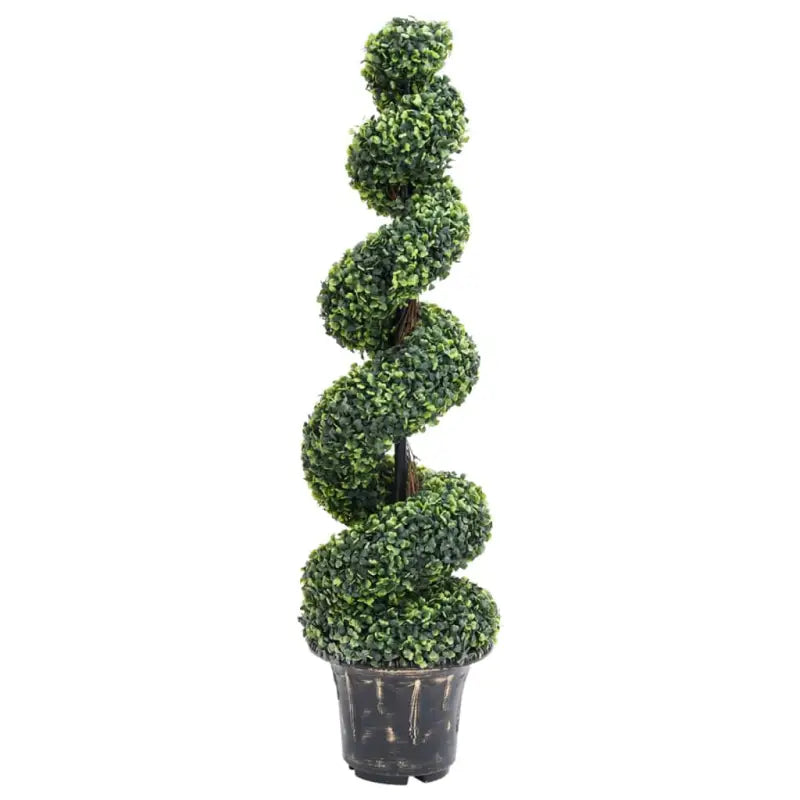 Kunstbuxus Spiraalplant voor binnen en buiten - 29.5 x 117 cm / 1 - Kunstplanten