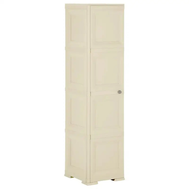 Kunststof opbergkast voor thuis kantoor en opslagruimtes - Wit / 40 x 43 x 164 cm / 1 - Opbergkasten & lockerkasten