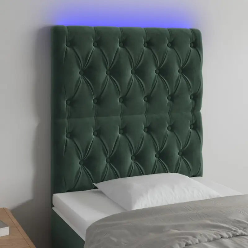 LED hoofdbord voor een modern en stijlvol slaapkameruitzicht - Donkergroen / 80 x 7 x 118/128 cm / 1 - Hoofdborden