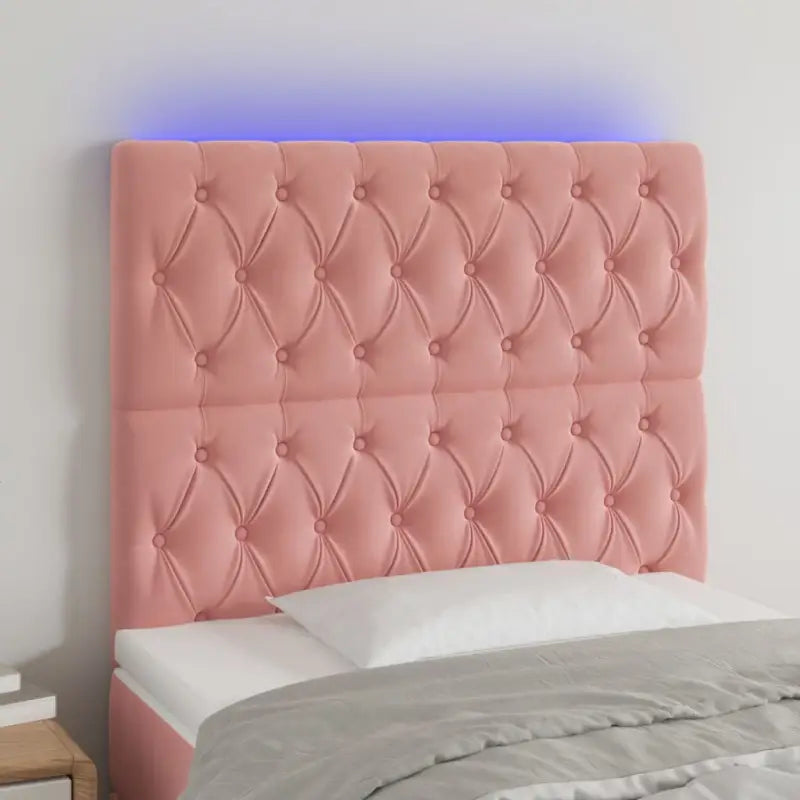 LED hoofdbord voor een modern en stijlvol slaapkameruitzicht - Roze / 90 x 7 x 118/128 cm / 1 - Hoofdborden