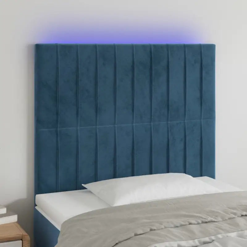 LED Hoofdbord voor een moderne slaapkamer uitstraling - Donkerblauw / 100 x 5 x 118/128 cm / 1 - Hoofdborden