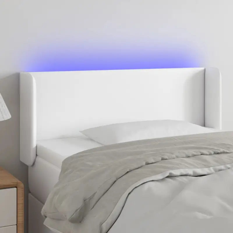 LED Hoofdbord voor een stijlvolle en duurzame slaapkamer uitstraling - Wit / 83 x 16 x 78/88 cm / 1 - Hoofdborden