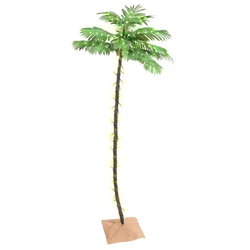 LED Kerstboom met jute stof en warme witte LED-verlichting - 220 cm / 1 - Kerstbomen