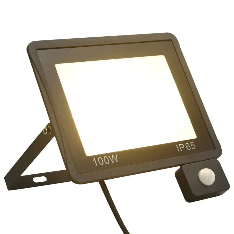 LED-spotlight met sensor voor tuin oprit en veranda - Warmwit / 1 / 100 w - Schijnwerpers & spotlights