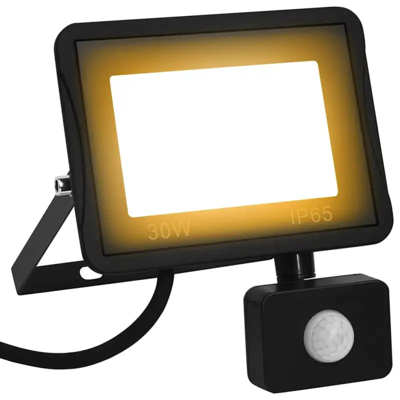 LED-spotlight met sensor voor tuin oprit en veranda - Warmwit / 1 / 30 w - Schijnwerpers & spotlights
