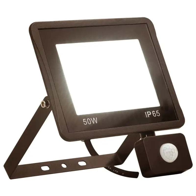 LED-spotlight met sensor voor tuin oprit en veranda - Warmwit / 1 / 50 w - Schijnwerpers & spotlights